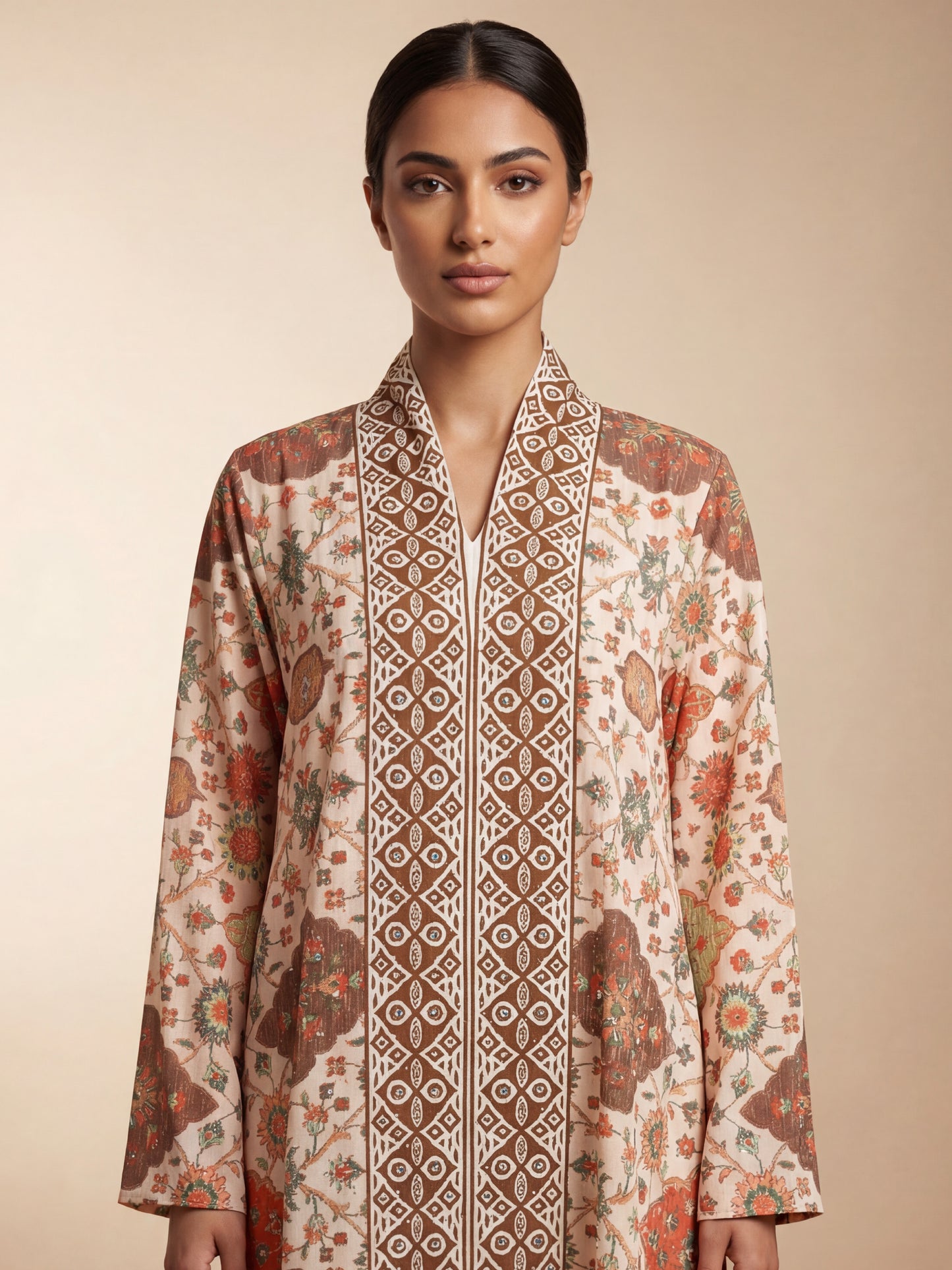  ZY-071 جلابية بنقوش تراثية